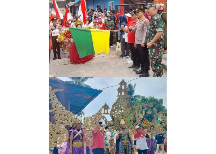 Memeriahkan HUT RI ke -78, Lomba Karnaval Tingkat Kecamatan Gunung Megang Meriah & Semarak
