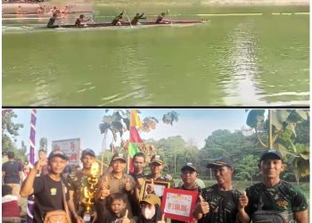 Team Bidar Mini Ujanmas Baru Sabet Juara I di Danau Cecuhok Muara Lawai