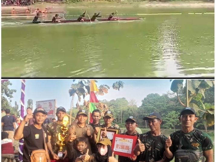 Team Bidar Mini Ujanmas Baru Sabet Juara I di Danau Cecuhok Muara Lawai