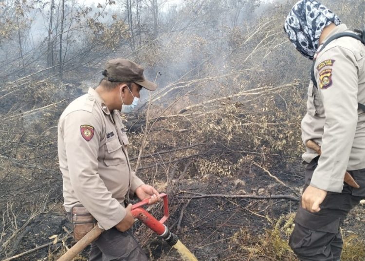 Team Gabungan terus Jinakkan Karhutlah Diwilayah Gelumbang
