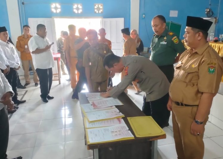 Camat Gunung Megang Harapkan Deklarasi Pilkades Damai Cegah Konflik di Masyarakat