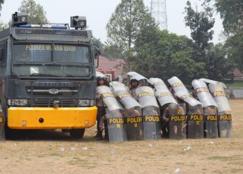 Hadapi Pemilu Serentak 2024, Polisi Lakukan Sispam & Unras