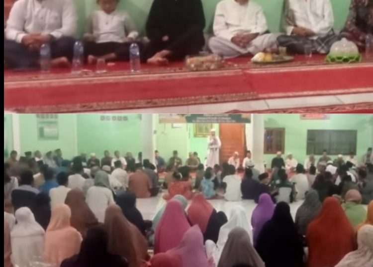 Antusias Jama,ah Masjid Al-Mukminun Ujanmas Baru Ikuti Peringatan Maulid Nabi Muhammad SAW 1445 H
