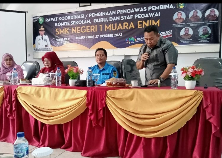 Rapat Koordinasi SMKN 1 Muara Enim Berjalan Lancar