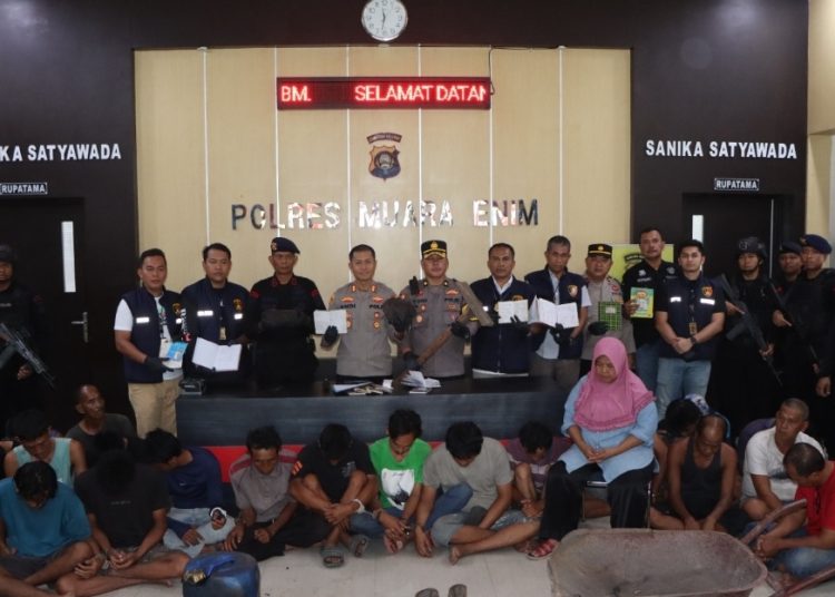 30 Orang di Amankan Terkait Tambang Ilegal di Muara Enim
