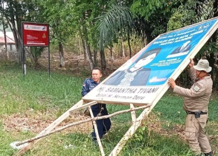 Hari Ini APK di Gelumbang Raya Dicopot & Dibersihkan