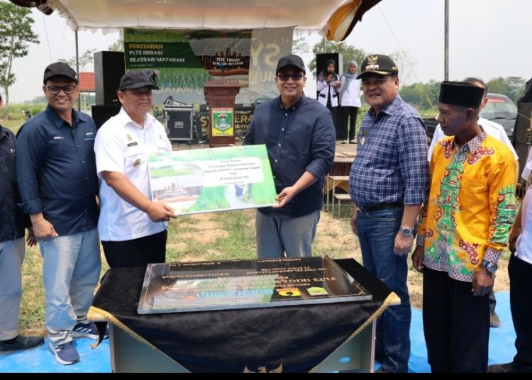 PLTS Irigasi Bukit Asam (PTBA) Sejahterakan Petani di Lampung Tengah