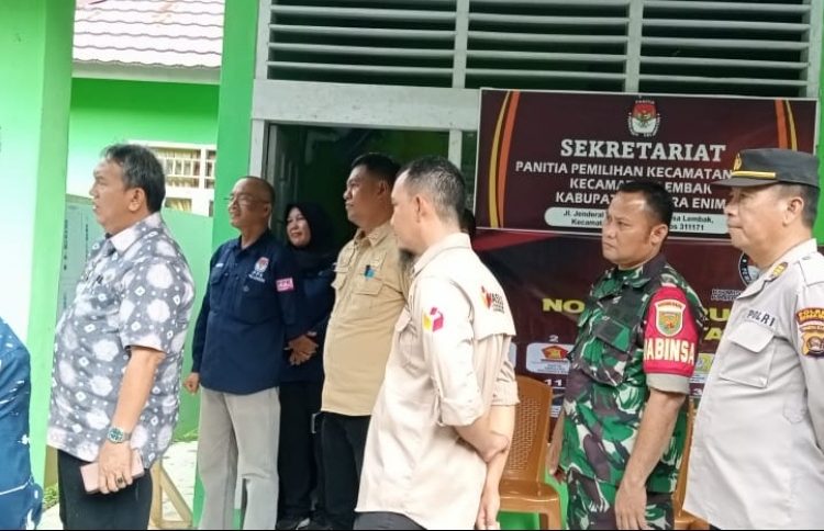Jelang Pemilu 2024 Pj. Bupati Muara Enim Monitoring Kesiapan PPK Lembak
