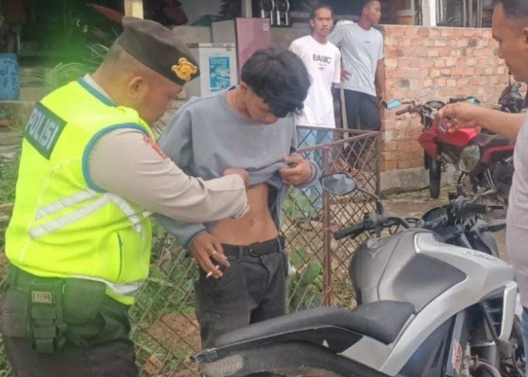 Polres Muara Enim Amankan Kelompok Balap Liar Dijalan Trans Sosial Karang Raja