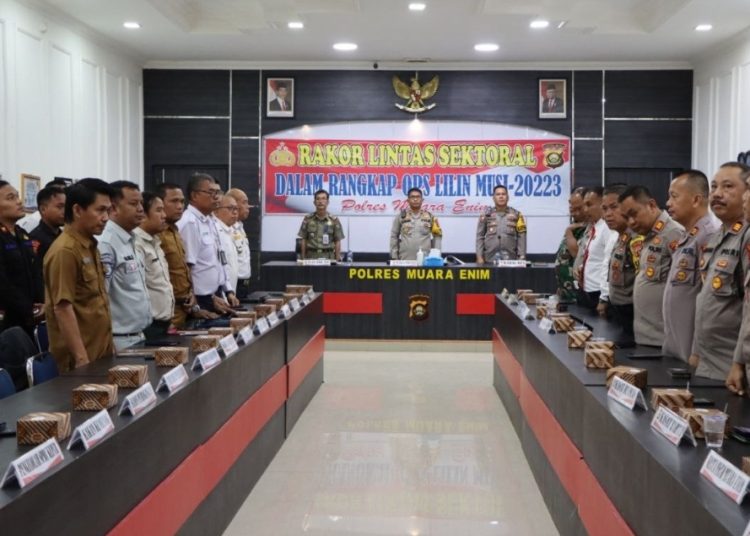 Jelang Nataru Polres Muara Enim Gelar Rapat Lintas Sektor