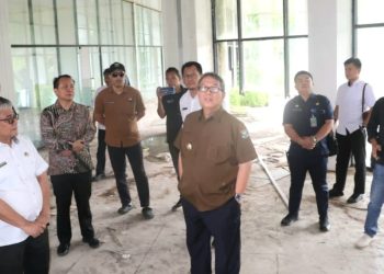Cek Sejumlah Pembangunan Gedung Perkantoran, Ini Penegasan Pj Bupati Muara Enim