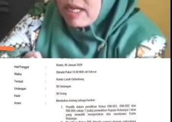 Dinilai Tidak Netral di Pemilihan Ketua RT & RW Lurah Gelumbang Berikan Klarifikasi Tegas