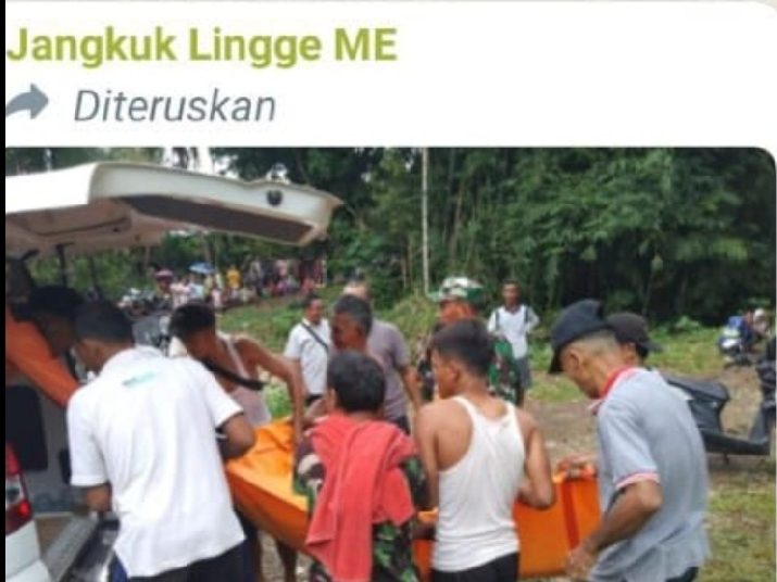 Beredar Foto Mayat Ditemukan Warga Diduga Korban Tenggelam Sungai Enim