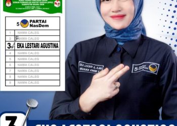 Eka Lestari Agustina No Urut 3 dari Partai Nasdem Optimis Menangkan Pileg 2024 di Dapil 1