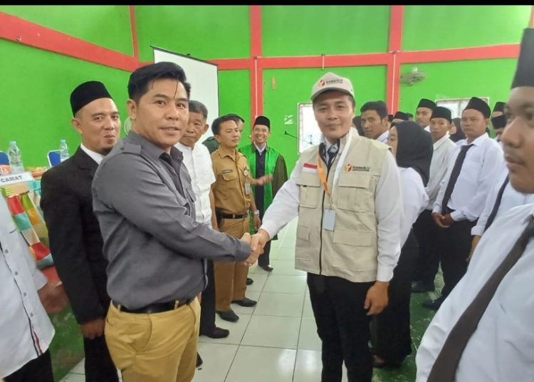 Garda Terdepan Sukseskan Pemilu, 56 PTPS Kecamatan Lembak Dilantik