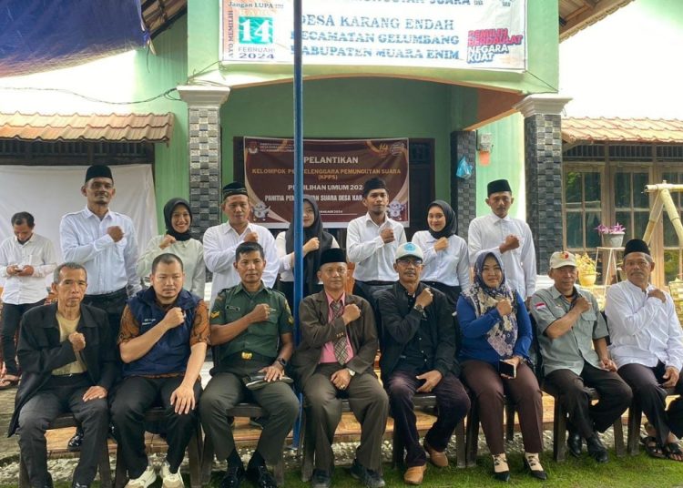 84 Anggota KPPS Karang Endah Gelumbang Siap Sukseskan Pemilu 2024