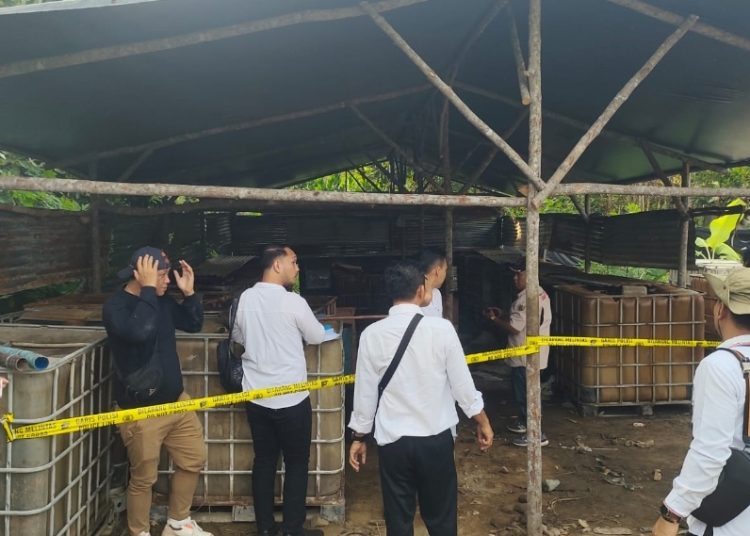 Gudang BBM ilegal di Gelumbang Ditindak Tim Gabungan