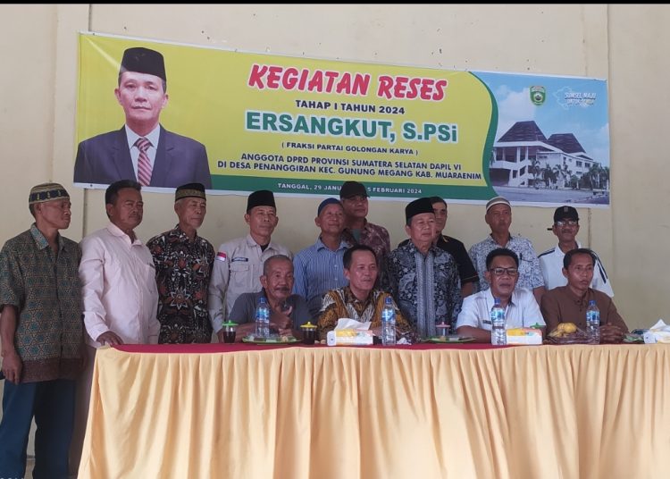 Reses Anggota DPRD Provinsi Sumsel Ersangkut Dapil VI : Disambut Antusiasme di Desa Penanggiran