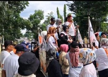 “Inginkan Perubahan”Relawan Anies -Amin Padati Jalan Kota Prabumulih