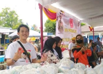 DPC Projo Kabupaten Muara Enim Gelar Kegiatan Sembako Murah