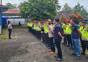 Keamanan di PPK Lawang Kidul Dipertebal Oleh Polres Muara Enim