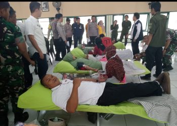Persit Kartika Chandra Kirana Yonkav 5 DPC Karang Endah Gelar Donor Darah
