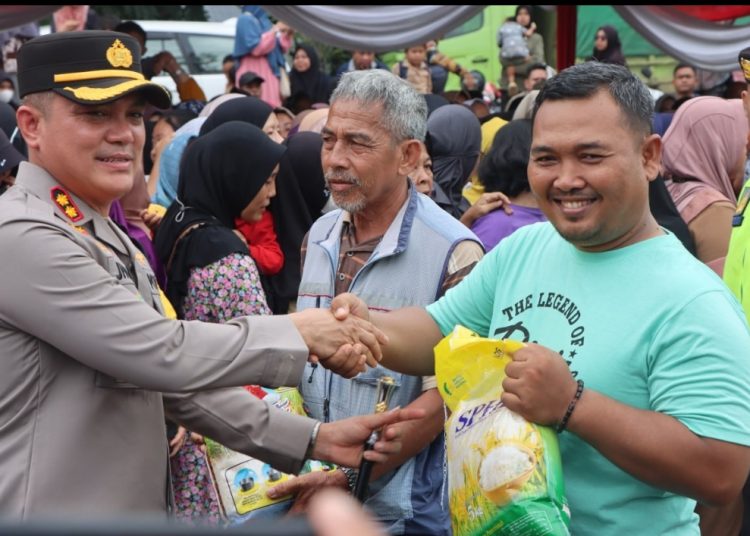 Jaga Inflasi dan Stabilitas Harga, Polres Muara Enim Menggelar ‘Gerakan Pangan Murah’