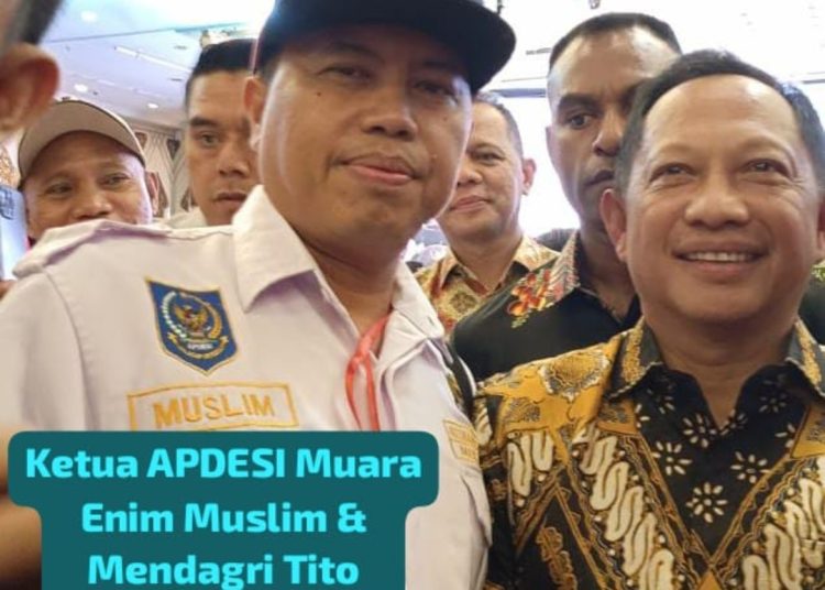 Dibuka Mendagri Tito Karnavian Ketua APDESI Muara Enim Muslim Hadiri Kongres Desa Indonesia