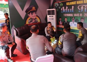 Cek Pos Lebaran ,Kapolres Muara Enim: Arus Balik & Mudik Tahun Ini Diharapakan Berjalan Aman & Lancar