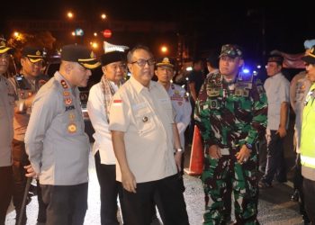Malam Takbiran Kapolres Muara Enim Bersama Forkopimda Turun Kelapangan