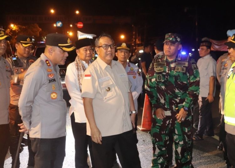 Malam Takbiran Kapolres Muara Enim Bersama Forkopimda Turun Kelapangan