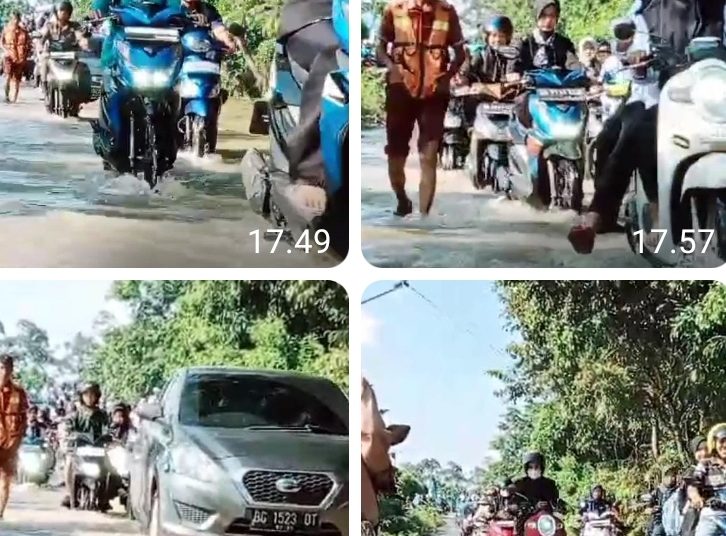 Pulang Aktivitas Ratusan Warga Muara Enim Terjebak Banjir