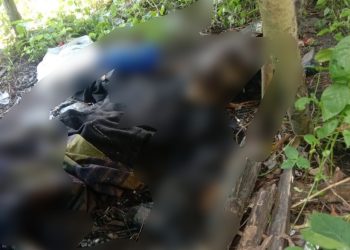 Heboh, Diduga Mayat ODGJ Ditemukan Dibawah Pondok Desa Segayam Gelumbang