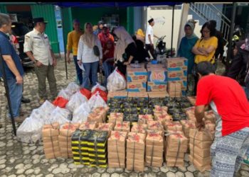 Bukit Asam (PTBA) Salurkan Bantuan untuk Korban Banjir di Lawang Kidul