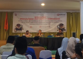 Bawaslu Kabupaten Muara Enim Gelar Sosialisasi Pengawasan Partisipatif Masyarakat