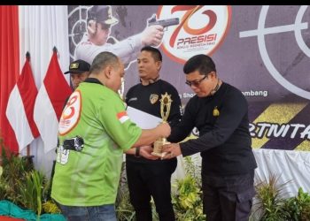 Kanit Reskrim Polsek Gunung Megang Pimpin Team Polres Muara Enim Raih Juara 3 Menembak Kapolda Sumsel Cup 2024