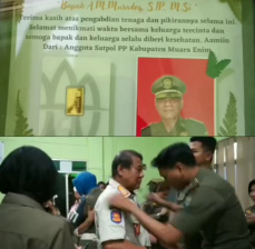 A.M.Musadeq Pamit Dari Markas Sat Pol PP Muara Enim