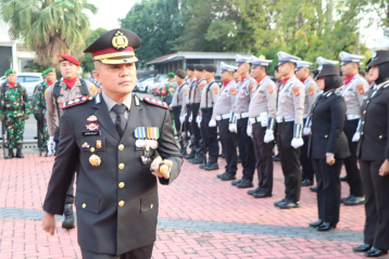 Polres Muara Enim Gelar Upacara Hari Bhayangkara ke 78 dan Tasyakuran Bersama Instansi Terkait