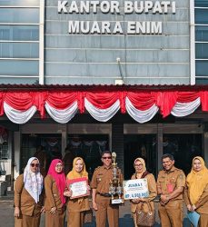 Pemdes Tebat Agung Kembali Raih Juara 1 Perpustakaan Umum Desa Terbaik Tingkat Kabupaten Muara Enim